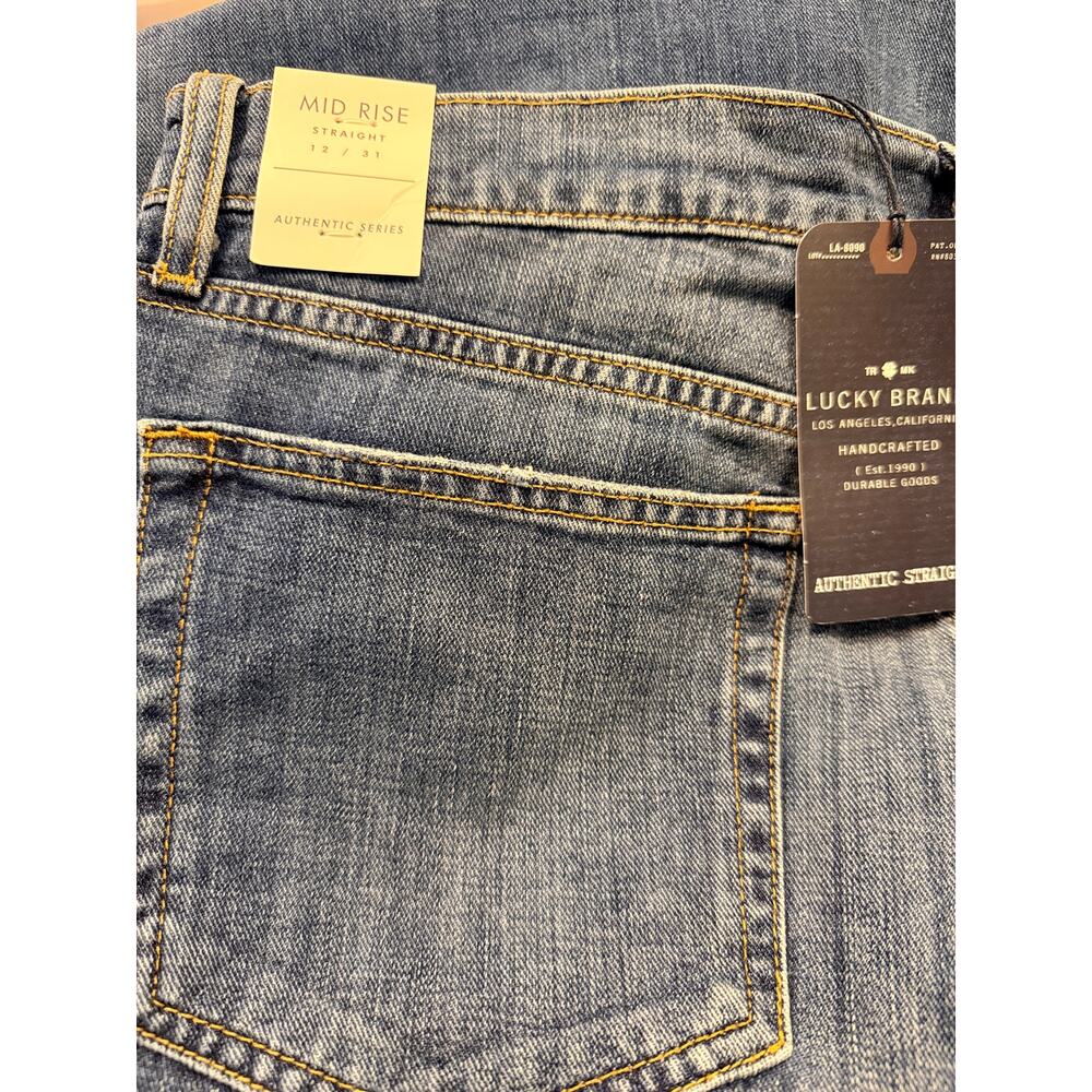 Lucky Brand Mid Rise Straight Jeans Womens 12/31 NWT - Picture 5 of 8